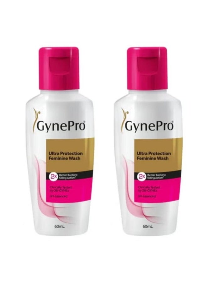Ultra Protection Feminine Wash 60ml 2 pcs